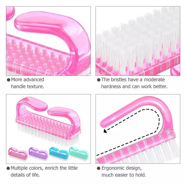 4 Pcs Nail Brush for daily Use - Image 2