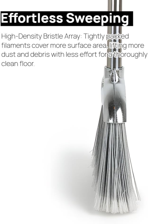 Outdoor Stiff Bristles Angle Broom Heavy Duty Sweeping Patio Broom - Image 5