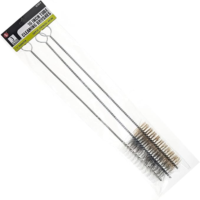 3 Piece Set of 16-Inch Tube Cleaning Brushes Copper, Nylon - Image 5
