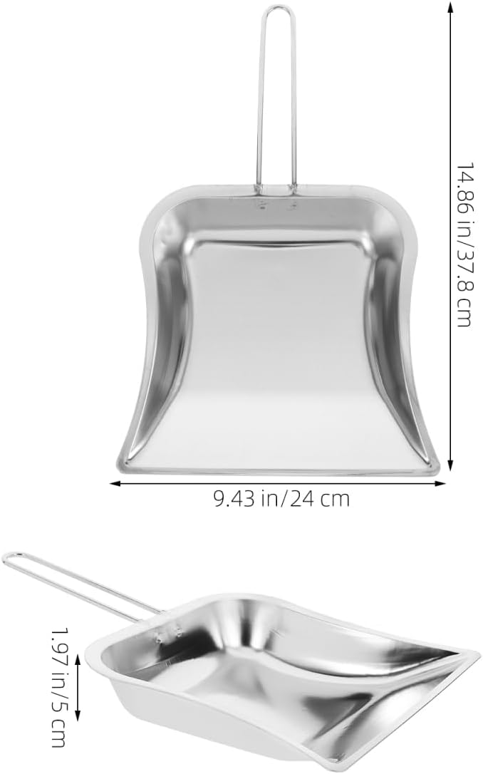 Mini Dust Pan for Table Metal Dust Pan and Brush Sets Stainless Steel Shovel - Image 8