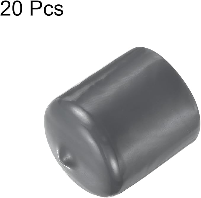 uxcell 20pcs Rubber End Caps 26mm ID Vinyl Round Tube Bolt Cap Cover Thread - Image 2