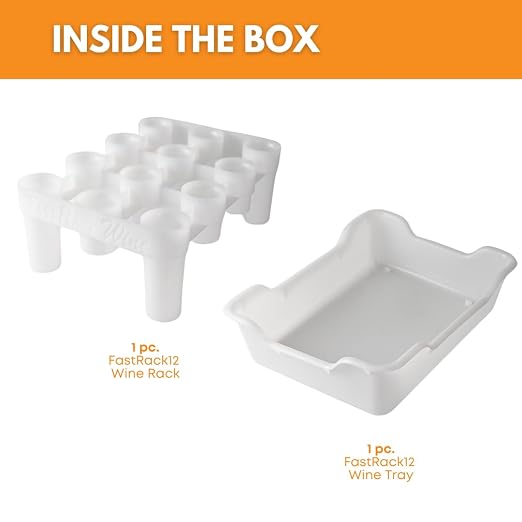 FASTFERMENT - 12-Bottle Drying Rack & Tray| Bottle Drying Tree Alternative | - Image 2