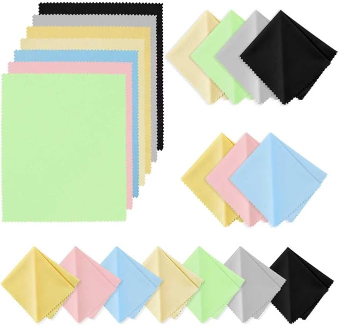 21 Pack Glasses Cleaning Cloths, Premium Ultra-Soft Lens Wipes Cloth by Unknown