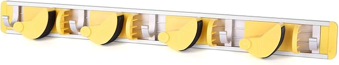 Good Grip Wall-Mounted Mop and Broom Holder Storage Organizer Cleaning Tools - Image 2