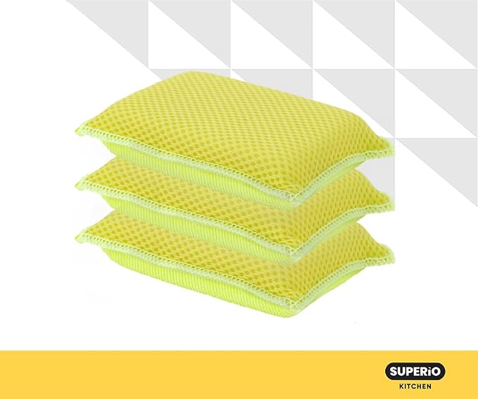 Microfiber Non-Scratch Dish & Kitchen Scrubber Heavy-Duty Household Cleaning - Image 8