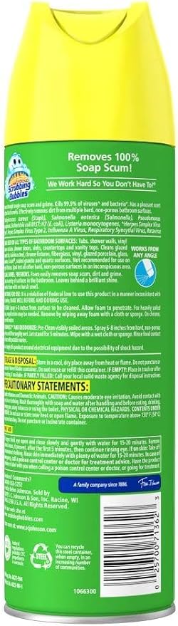 Scrubbing Bubbles Bathroom and Shower Cleaner Aerosol, Foaming Action Bathroom - Image 8