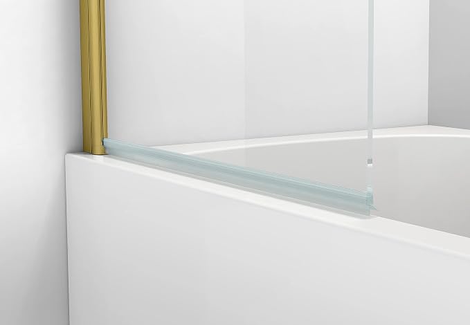 Sunrosa Pivot Tub Shower Door 34"58", Folding Bathtub Door - Image 4
