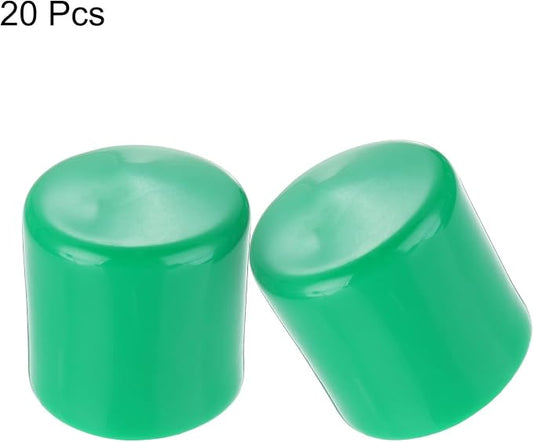 uxcell 20pcs Rubber End Caps 42mm ID Vinyl PVC Round Tube Bolt Cap Cover Screw - Image 2