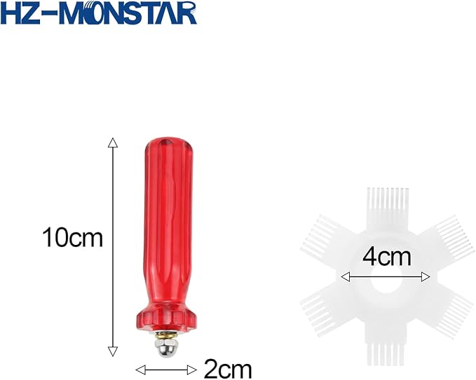 4 Pcs Air Conditioner Condenser Fin Cleaning Brush, Coil Condenser Brush AC Fin - Image 3