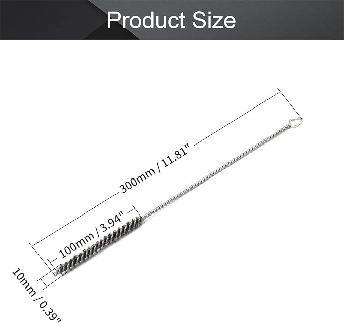 Utoolmart Stainless Steel Wire Cleaning Brush, Spiral Power Tube Brush - Image 2