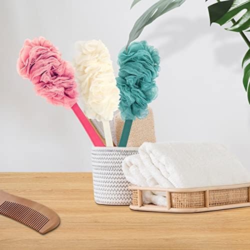 4Pack Back Scrubber for Shower, Evmliy Loofah Sponge Brush Exfoliating Body - Image 5