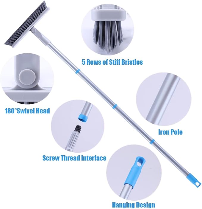 YONILL Grout Brush with Long Handle - Image 5