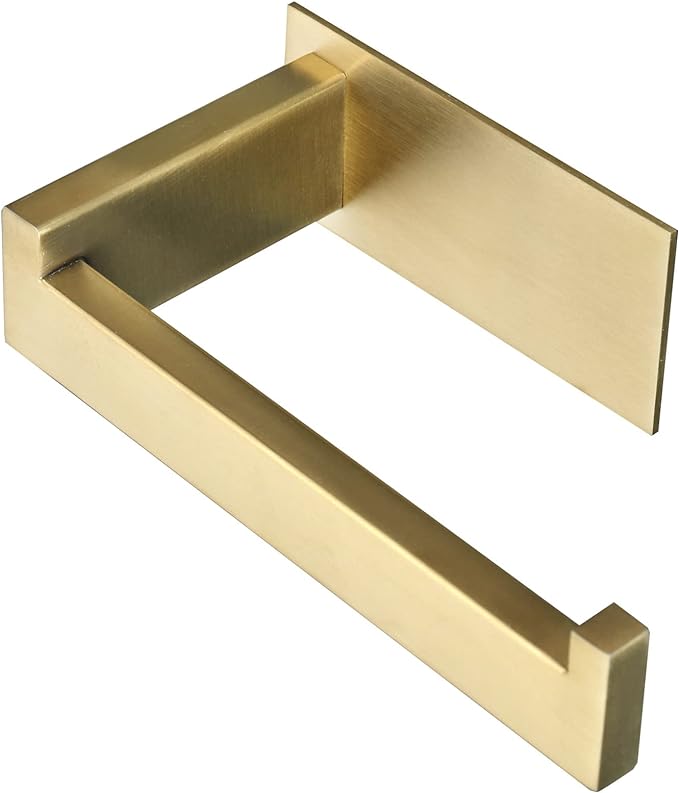 Toilet Paper Holder, Self Adhesive Tissue Holder Stainless Steel Rustproof by Vanloory