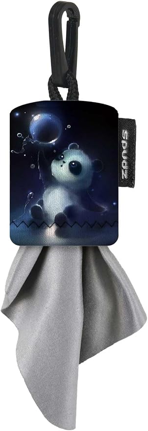 SPUDZ Classic Microfiber Lens Cleaner – Clip-On Pouch, Washable – by ALPINEINNOVATIONS