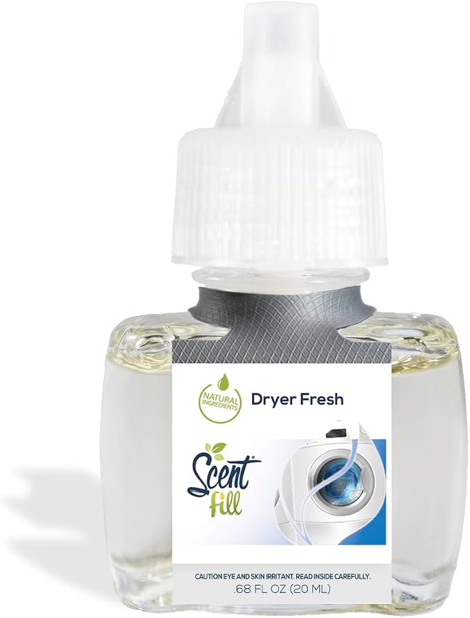 Scent Fill Dryer Fresh Plug in Air Freshener, 4 Scented Oil Refills - Image 3