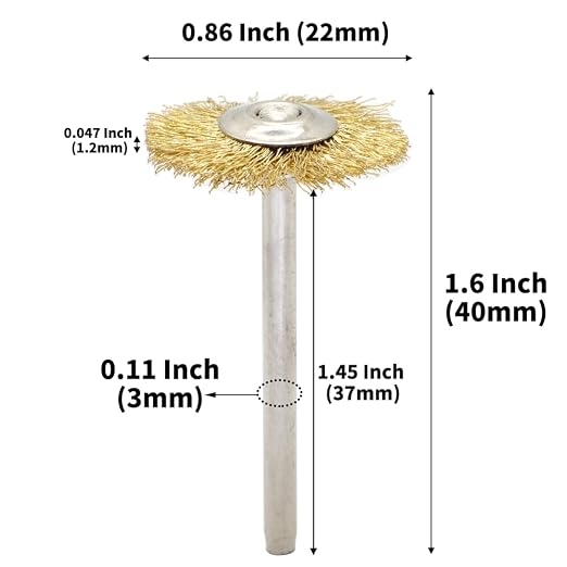 20PCS T-Shaped Brass Wire Brushes - Image 4
