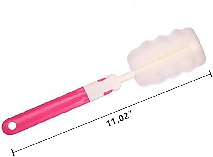 INVODA 4PCS Bottle Brush, Bottle Washer Set Long Sponge Bottle Cleaning Brushes - Image 2