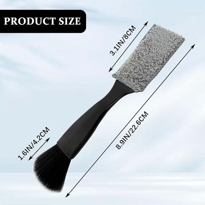 Universal 2 in 1 Duster for Car Clean, Car Vent Cleaner, Double Head Brush - Image 2