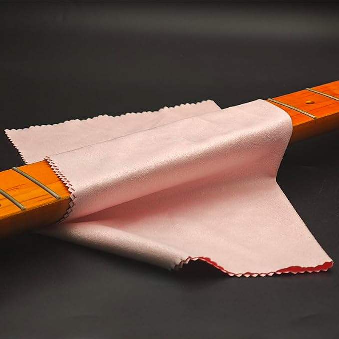 SAPHUE 5pcs Guitar Cleaning Kit Microfiber 12 * 12in Plush Polishing Cloths - Image 6