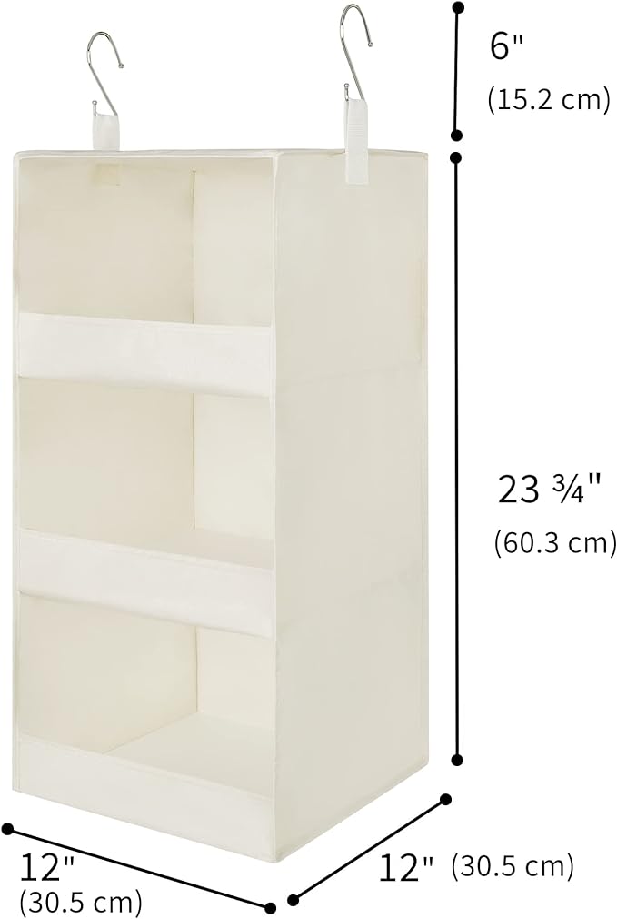 GRANNY SAYS 3-Shelf Hanging Organizer, Foldable Hanging Closet Storage - Image 3