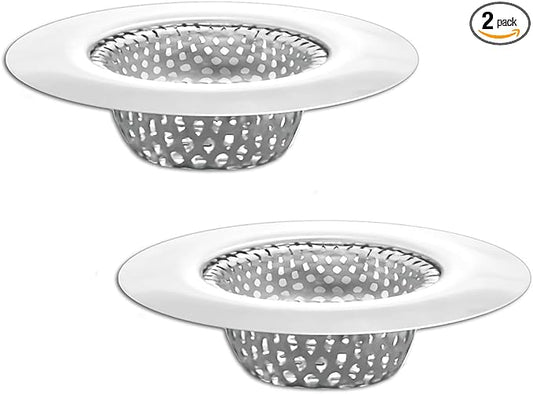 1.25" Small Drain Strainer, Sink Drain Hair Catcher, Bathroom Sink Strainer by Seatery