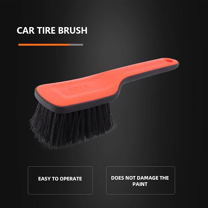 SPTA Tire Brush, Carpet Cleaning Brush, Carpet Cleaning Brush, Stiff Synthetic - Image 2