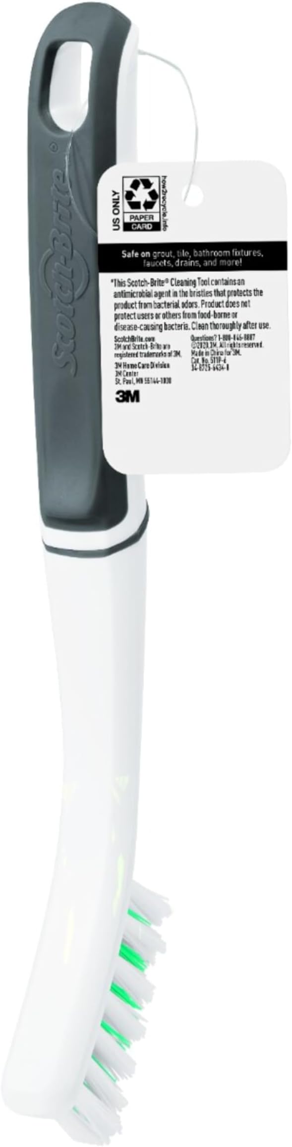 Scotch-Brite Tile & Grout Brush, Strong Bristles to Scrub Away Grime - Image 8