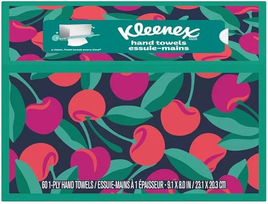 Hand Towels - 1 Box of 60 White Hand Towels in a Dispenser Box - Packaging may by Kleenex%C2%AE