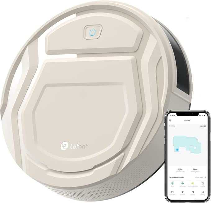 Lefant M210 Pro Robot Vacuum, Strong 2200Pa Suction, 120 Min Runtime, Super by Lefant