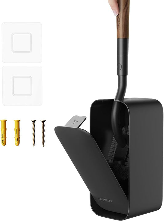 Toilet Cleaner Brush, Diveotree Toilet Brush and Holder by Unknown
