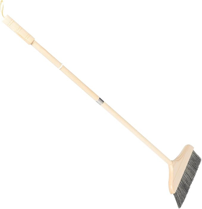 Soft Bristle Broom Long Handle Detachable Floor Cleaning Broom by BIUDECO