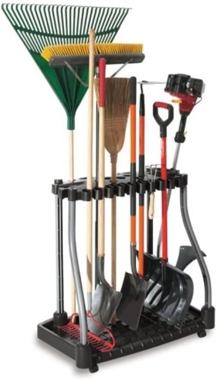 Rubbermaid Garage Tool Tower Rack Easy to Assemble Wheeled Organizes up to 40 by Rubbermaid