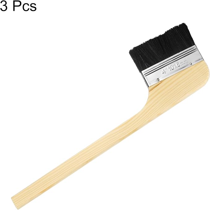 HARFINGTON Paint Brush 3Pcs 4" Brush Width Reusable Variety Angled Bend Brushes - Image 3