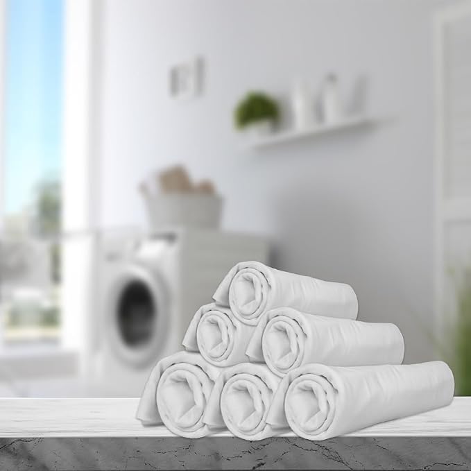 24 Pack New Lint Free Rags, 100% Cotton Cloth - Image 6
