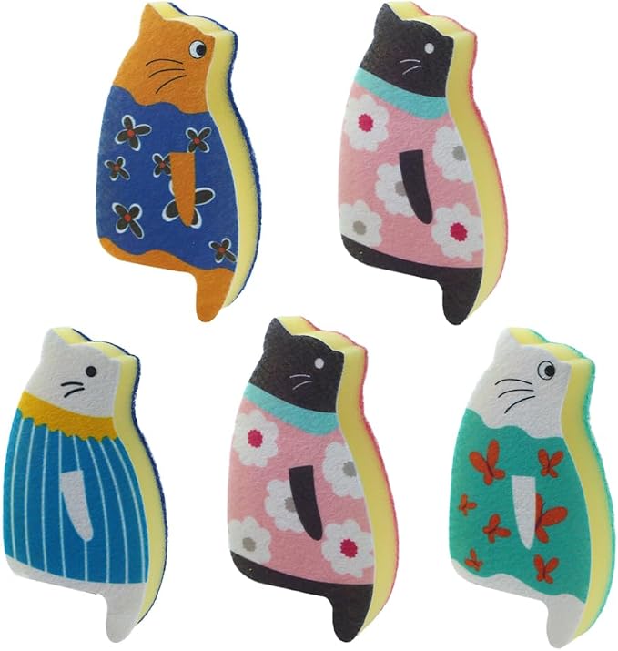Ximimark 5 pcs Natural Cat Sponge Wipe by Ximimark