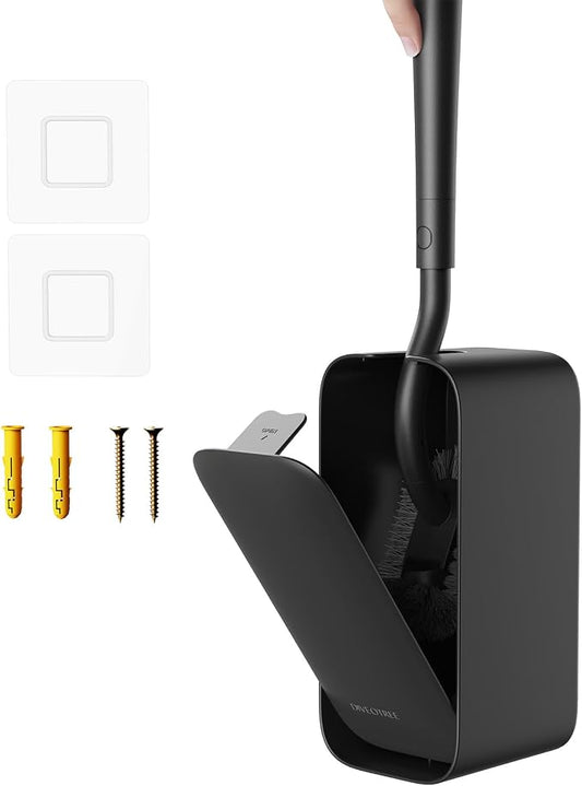 Toilet Cleaner Brush, Diveotree Toilet Brush and Holder by Unknown