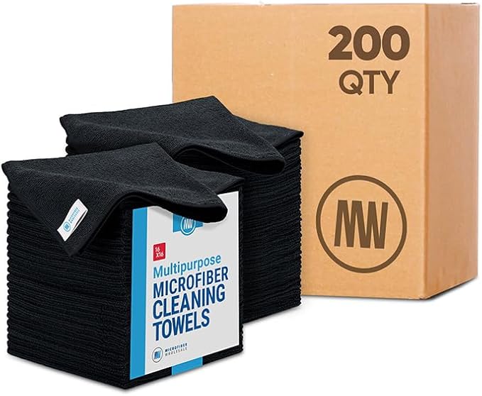 Bulk 16" x 16" All Purpose Microfiber Towels Wholesale by MicrofiberWholesale