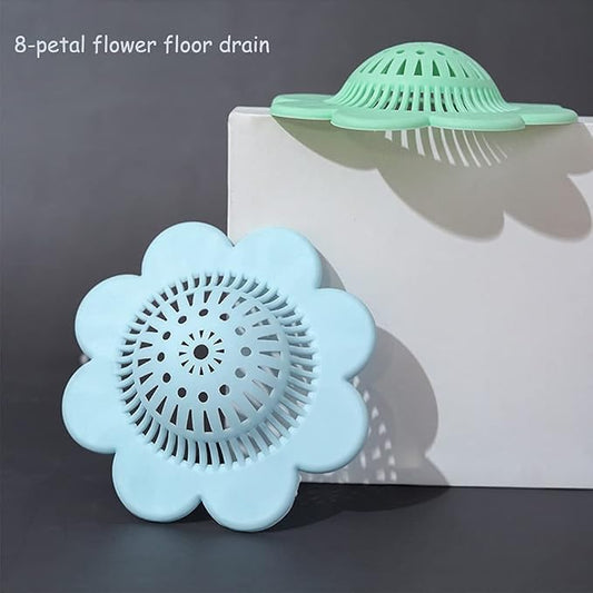 4PCS Drain Hair Catcher Shower Drain Covers Durable Silicone Hair Stopper - Image 2