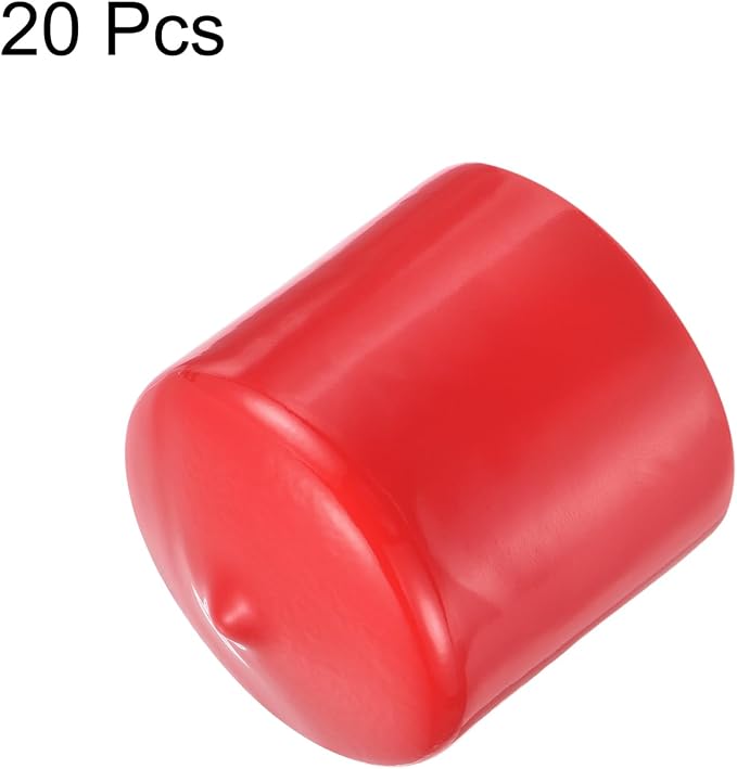 uxcell 20pcs Rubber End Caps 39mm ID Vinyl Round Tube Bolt Cap Cover Thread - Image 2