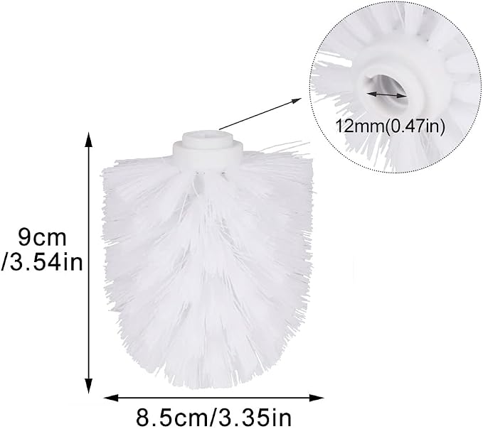 2PCS Toilet Bowl Brush Replacement Head, Toilet Brush Head Replacement - Image 2