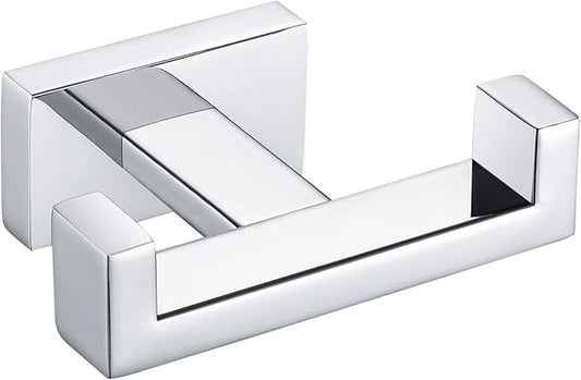 Angle Simple Bathroom Towel Hook, SUS 304 Stainless Steel Hand Towel Double Hook by AngleSimple