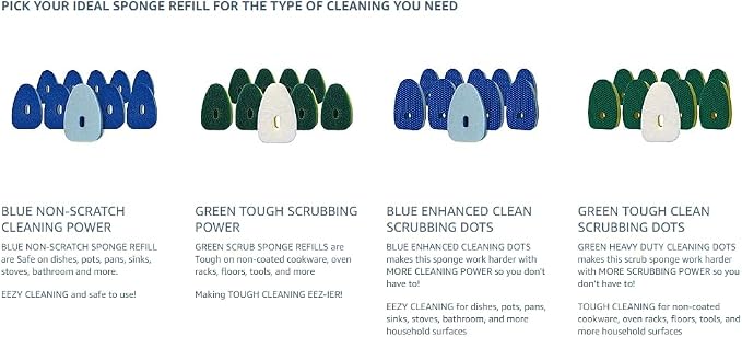 Smilyeez Green Heavy Duty Scrubbing Sponge Refill - Image 8
