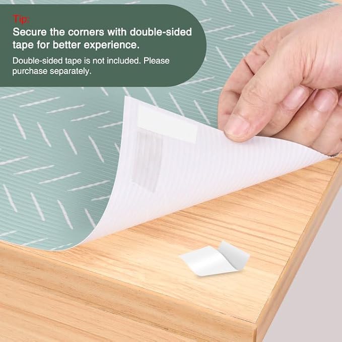 Glotoch 2 Rolls Premium Non Slip Shelf Liner, Non Adhesive Drawer Liner - Image 2