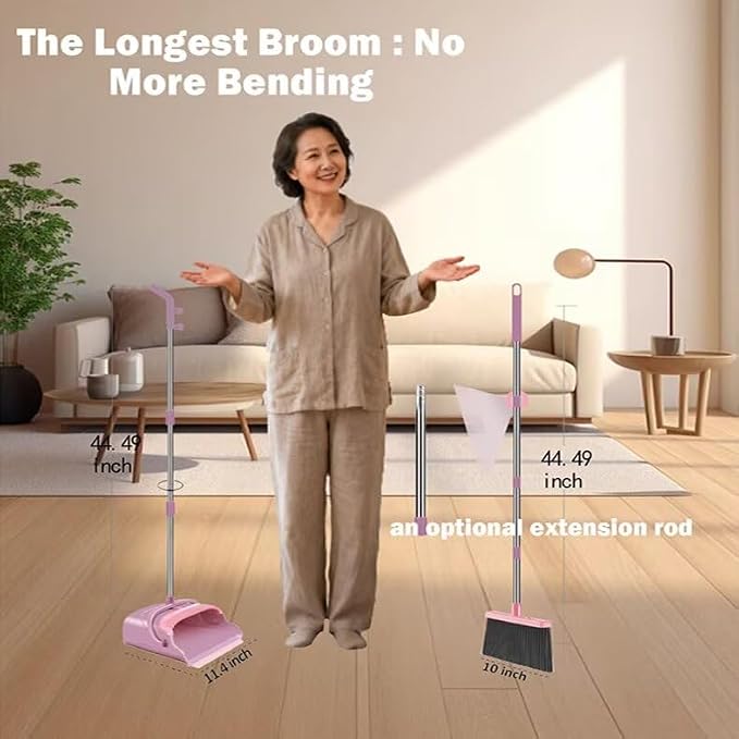 Upright Broom and Dustpan Set - Image 7