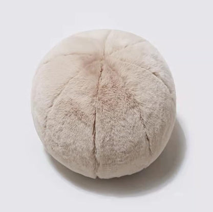 MOJUN Round Plush Ball Throw Pillow, 11" Ball Pillow Decorative Throw Pillow Floor Pillow Cushion, Sphere Pillow for Chair Couch Sofa Bedroom Gift, Khaki