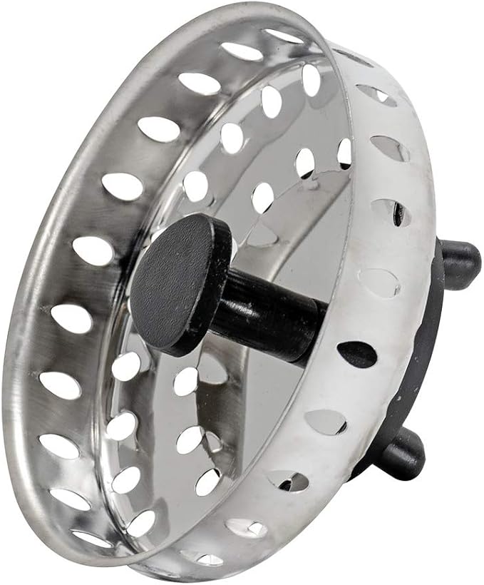 EZ-FLO Replacement Basket, Rubber Pronged Bottom, Stainless Steel, Fits 3-1/2 - Image 3