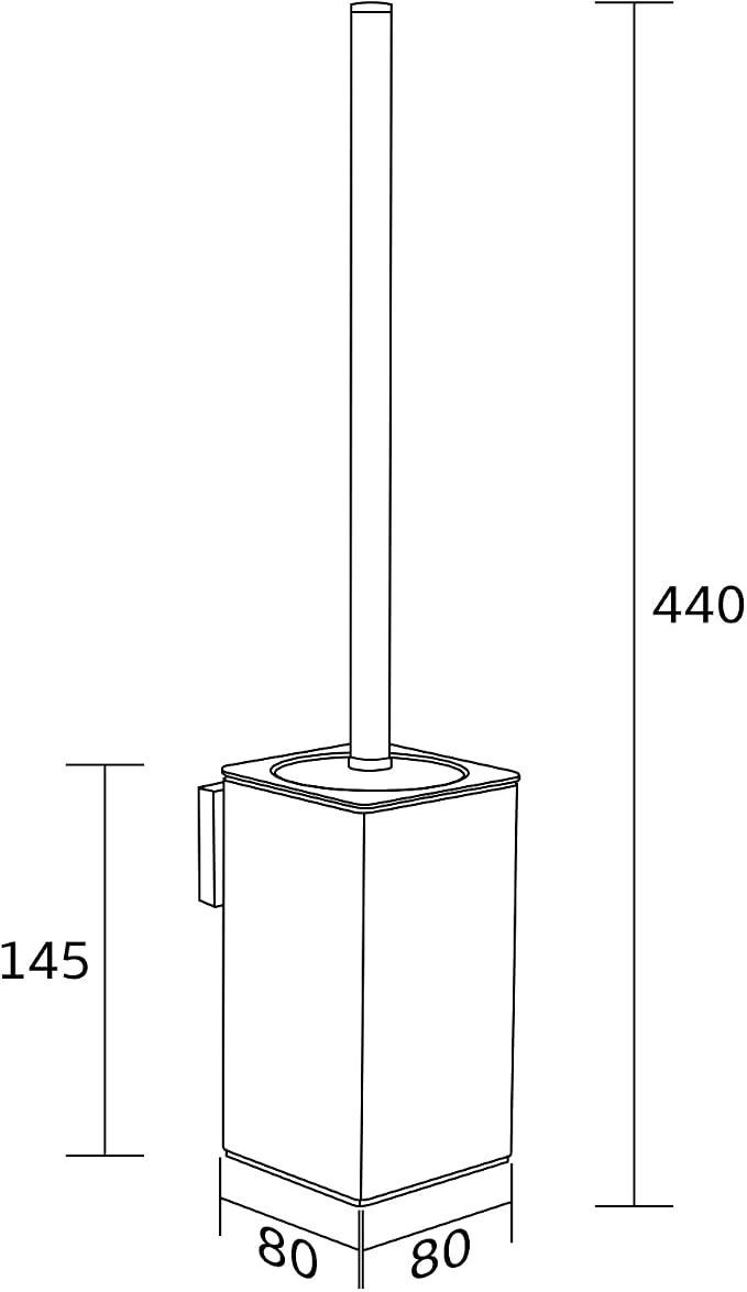 BVL Toilet Brush and Holder Black Toilet Bowl Brush - Image 7