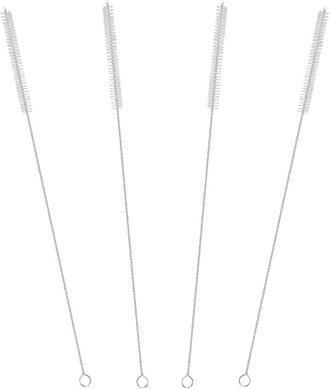 Drinking Straw Cleaning Brushes Set 15" Extra Long 10mm Extra Wide Pipe Tube by GFDesign