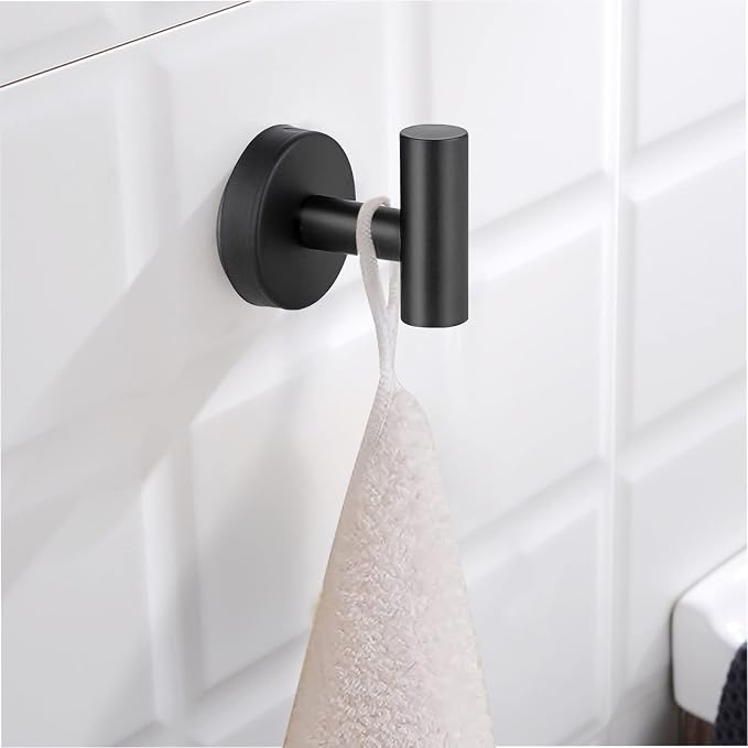 Towel Hooks, SUS 304 Stainless Steel Hooks, Heavy Duty Door Hanger Towel Robe - Image 6
