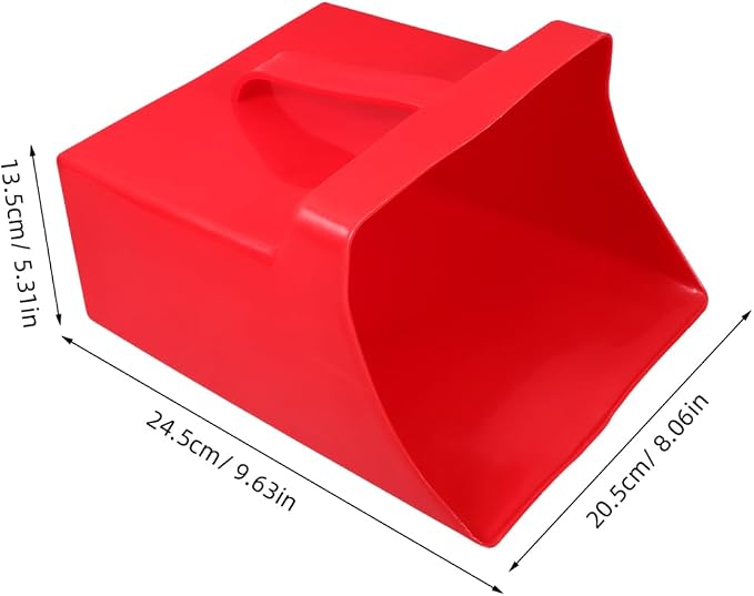 OUNONA Handheld Plastic Dustpan 9.65X8.07X5.31 Inches Lightweight Scoop Garbage - Image 7